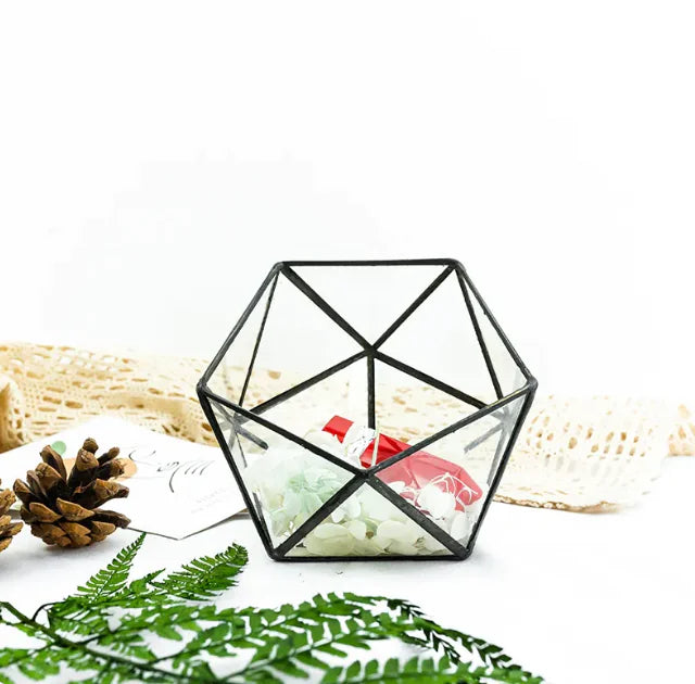 Classic Geometric Glass Terrarium